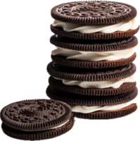 galletas con crema png con ai generado.