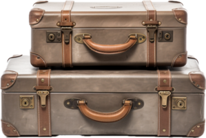 Old suitcase png with AI generated.