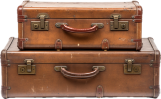 Old suitcase png with AI generated.