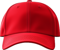 Red baseball cap png with AI generated.