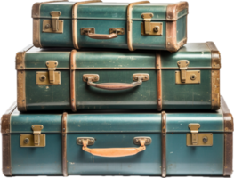 Old suitcase png with AI generated.