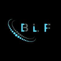 blf letra logo creativo diseño. blf único diseño. vector