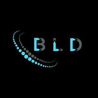 BLD letter logo creative design. BLD unique design. vector