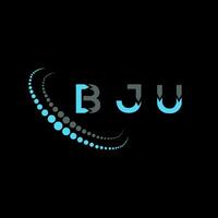 BJU letter logo creative design. BJU unique design. vector