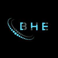 BHE letter logo creative design. BHE unique design. vector
