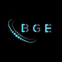 BGE letter logo creative design. BGE unique design. vector