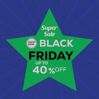 Black Friday super sale banner templat design for social media promotion vector. vector