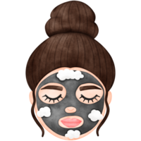 Woman Face, Facial Mask, Spa, Selfcare png