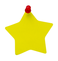 star paper with pin isolated png