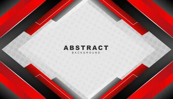 Abstract red and black background vector