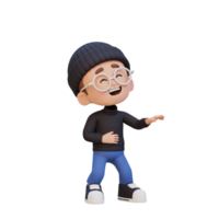 3d schattig jongen lachend png