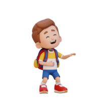 3d schattig jongen lachend png