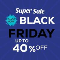 Black Friday super sale banner templat design for social media promotion. vector