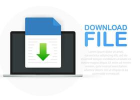 Progress bar of file copying. Download file. vector