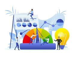 Idea to build people. Vector design. Business concept. Team work concept