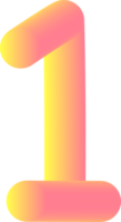 Number illustration. Hand drawn picture png