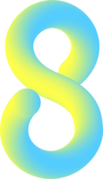 Number illustration. Hand drawn picture png