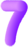 Number illustration. Hand drawn picture png