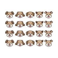 Brown Cute Dog Logo Icon Vector Design Template