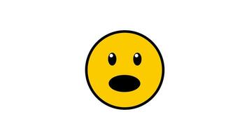 Animated emoji with shocked expression. It is very suitable for representing moods and thoughts when surprised to see something. video