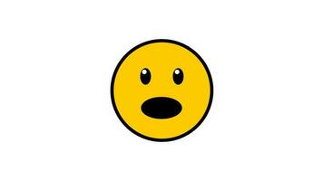 Animated emoji with shocked expression. It is very suitable for representing moods and thoughts when surprised to see something. video