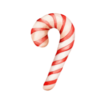 Candy canes Isolated Background - Minimalist Watercolor Illustration.Created with Generative AI technology. png