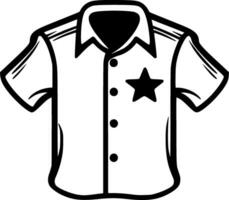 camisa - minimalista y plano logo - vector ilustración