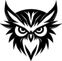 Owl, Minimalist and Simple Silhouette - Vector illustration