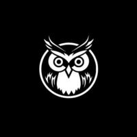 Owl, Minimalist and Simple Silhouette - Vector illustration