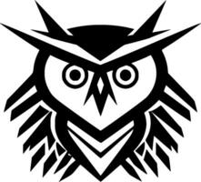 Owl, Minimalist and Simple Silhouette - Vector illustration