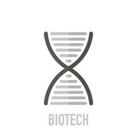 elegante biotecnología logo modelo. el biotecnología logo para utilizar como un adn secuenciador. vector