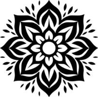 Mandala, Minimalist and Simple Silhouette - Vector illustration