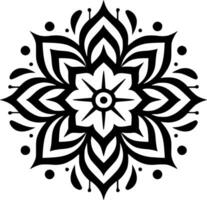 mandala - minimalista y plano logo - vector ilustración