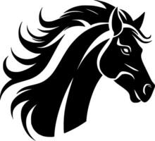 Horse, Minimalist and Simple Silhouette - Vector illustration