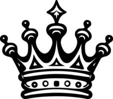 Crown, Minimalist and Simple Silhouette - Vector illustration