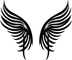 ángel alas - minimalista y plano logo - vector ilustración