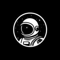 astronauta - minimalista y plano logo - vector ilustración