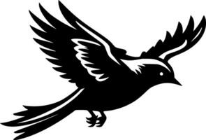 Bird - Black and White Isolated Icon - Vector illustration