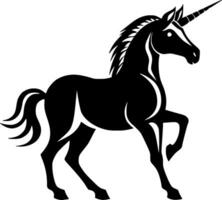 unicornio, minimalista y sencillo silueta - vector ilustración