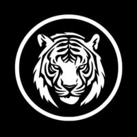 Tigre - minimalista y plano logo - vector ilustración