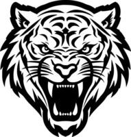 tigre, minimalista y sencillo silueta - vector ilustración