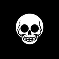 Skull, Black and White Vector illustration