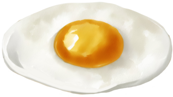 Fried egg. AI Generative png