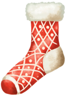 Socke im Weihnachten. ai generativ png