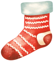 Socke im Weihnachten. ai generativ png