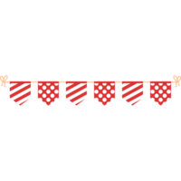 kleurrijk vlaggedoek vlag vlak stijl illustratie PNG transparant achtergrond