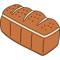 Brot Gekritzel Hand gezeichnet Illustration png transparent Hintergrund