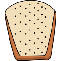 Brot Gekritzel Hand gezeichnet Illustration png transparent Hintergrund