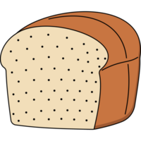 Bread Doodle Hand Drawn Illustration PNG Transparent Background