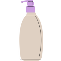 Minimalist Flat Style Body Lotion Bottle PNG Transparent Background